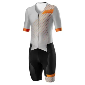 Custom Mens Womens Triathlon Suit Trisuit Cycling Sublimation Printing Custom Logo 1 Piece Sportswear Unisex Sets Custom OEM ODM thumbnail-2