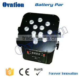 Top Selling Products 2015 Battery Power 12*17W RGBWA+UV 6in1LED Flat Par Can thumbnail-2