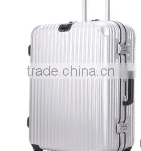 New Design Hot Sale Men Women Urban PC ABS Luggage Set High Quality Silver Aluminum Frame Travel Trolley Bags Luggage Suitcase thumbnail-2