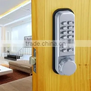 OSPON Keyless Mechanical Digital Combination Spring Latch Door Lock Stain Chrome OS12A thumbnail-1