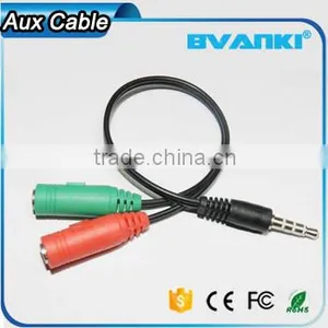 New Products 2016 3.5mm Jack 1male to 2 Female Car Aux Audio Usb Cable Audio Cable Bulk Buy From China Free Samples Supplier's Choice thumbnail-4