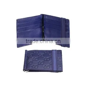 Genuine Leather Money Clip With Elastic Band thumbnail-1