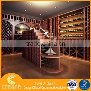 Retailer Store Wood Dislay Cabinet for Wine Bottle Stand Make in China thumbnail-1