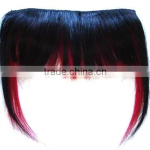 Wholesale Black&Red Framed Clip-In Bang Fringe Hair Extension thumbnail-1