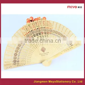 2015 Decorative Gift 100% Handmade Customized Wooden Hand Fan thumbnail-1