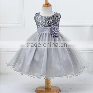 China Manufacture First Choice Fiesta Dresses Prom 2016 Fancy Red Applique Lace Flower Girl Skirt Sequined Beaded Wedding Dress thumbnail-4