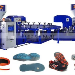 Rotary 1/2/3 Color PVC Sole Injection Moulding Machine (Energy Saving) thumbnail-1