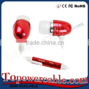 Bulk Buy From China Bullet Shaped Earphones Headphones With Mic thumbnail-1