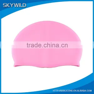 Wholesale Promotion Custom Logo Printed Latex Silicone Swimming Cap Quality Choice thumbnail-2