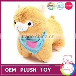 New Customized OEM Design Stuffed Alpaca Toy thumbnail-3
