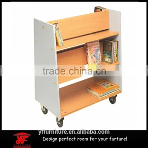 Pictures of Mobile Small Size Storage Rack Kindergarten Kids Book Shelf thumbnail-1