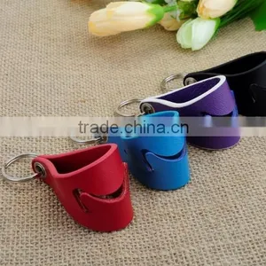 Exclusive Custom Gift Mobile Phone Genuine Leather Stand With Key Ring thumbnail-3