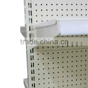 Cold Rolled Steel Supermarket Shelf With Double-side Back Panel thumbnail-5