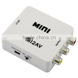 Mini HDMI2AV to AV Composite RCA CVBS Video Audio Converter thumbnail-1