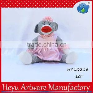 Wholesale Plush Monkey Names Pink Skirt Monkey Indoor Christmas Decoration thumbnail-3