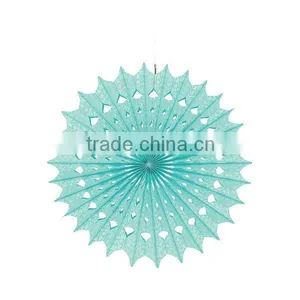 Paper Fan, Tissue Snowflake Paper Honeycomb Fan for Party Wedding Decorations thumbnail-1