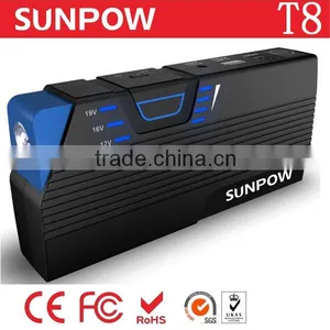 Sunpow 13600mAh Multi-Function Car Battery Booster 12v Car Jump Starter for Gasoline Diesel Engine With Air Compressor thumbnail-1