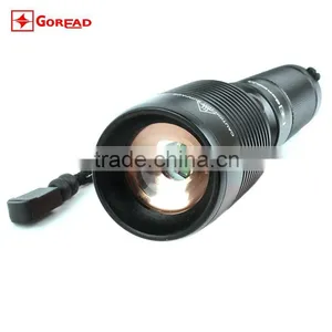 GOREAD Y73 Aluminum Zoom Rechargeable Flashlight XML T6 USB Mobile Power for IPHONE Rechargeable Torch thumbnail-1