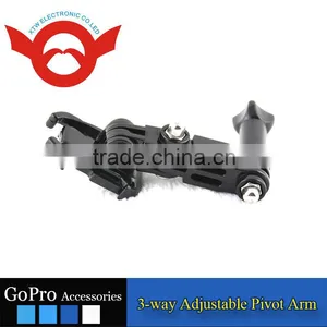 3-way Adjustable Pivot Arm for Gopro Hero 2/3/3+/4/4 Session thumbnail-2