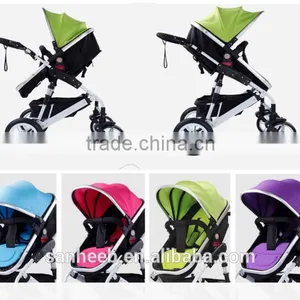 High-view, Aluminum Alloy, Shock Absorption, Portable and Foldable Stroller for Baby to Sit or Lie Down thumbnail-1