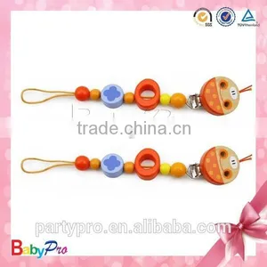 2015 Hot Sale Colorfol Custom Baby Wooden Pacifier Chain thumbnail-4