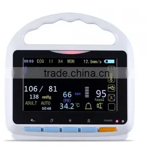 5 Inch Touch Screen Multi Parameter Patient Monitor With Bluetooth Function up to 15 Hours Running Time thumbnail-1