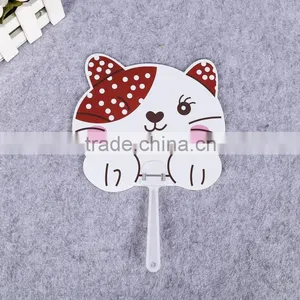 Hot Sale Lovely Monkey Design Kids Hand Fan pp Fan pp Plastic Advertising Hand Fan thumbnail-3