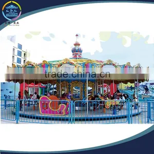 China Amusement Park Playground Equipment Merry go Round Kiddie Rides Carousel for Sale thumbnail-1