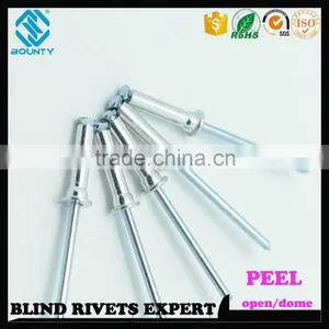 HOT SELLING OPEN END FACTORY ALUMINUM STEEL BLIND PEEL RIVETS thumbnail-3