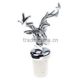 Deer Head Metal Cork Wine Bottle Stopper Wholesale / With Cork Stopper thumbnail-2