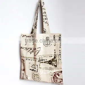 Vintage Eiffel Bag, Tote Bag, Cotton Linen, Shoulder Bag, Tote Bag Pattern, Market Bag Grocery Bag, Printed Eiffel Tote Bag, thumbnail-1