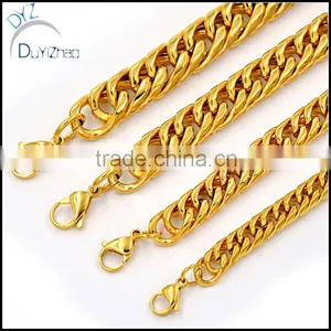 Men's Stainless Steel Curb Cuban Chain Necklace Jewelry Gift thumbnail-4