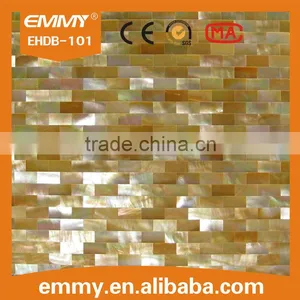 Promotion Crackle Triangle Yellowlip Seashell Mosaic Tile MOP Wall Decorate thumbnail-5