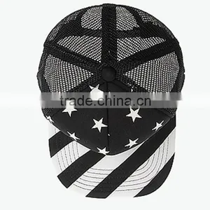 Flat Brim 5panel Custom Trucker Hats With Mesh thumbnail-3