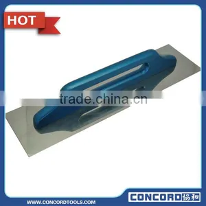 480mm Plastering Trowel With Silver Blue Wooden Handle , Cement Trowel thumbnail-1