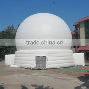 2016 Single Layer Giant White Inflatable 3D Projection Dome Tent From China thumbnail-2