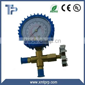R134a Air Conditioner Refrigeration Brass Manifold Gauge Set thumbnail-3