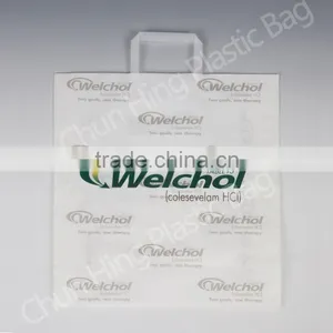 Plastic Shopping Bag With Softloop Handle thumbnail-1