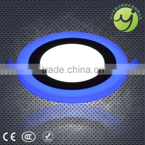6w LED Warm and Cool White 2 Color Panel Light (Side Emit) Round Led Panel Light thumbnail-2