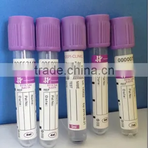 Disposable EDTA K3 Vacuum Blood Collection Tubes PET and Glass thumbnail-1