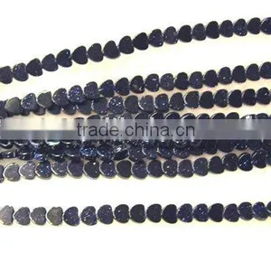 Natural Rock Blue Sandstone Beads thumbnail-1