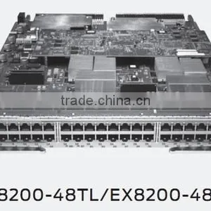 JUNIPER EX8200-48TL EX8200-48PL 48-port PoE+ 10/100/1000BASE-T RJ-45 20 Gbps Line Card for EX8208 EX8216 thumbnail-1