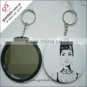 Characteristic Promotion GiftsTinplate Mirror Key Chain thumbnail-5