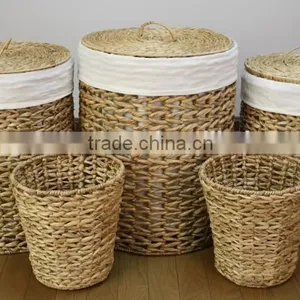 High Quality Best Selling 2015 Water Hyacinth Round Basket From Vietnam thumbnail-1