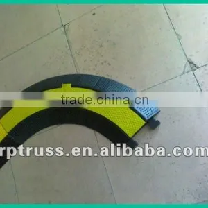 2 Channel Heavy Duty Rubber Cable Protector Corner thumbnail-1