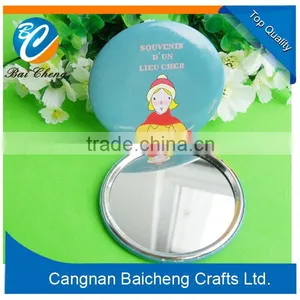 Promotion Custom Tin Pocket Mirror Round Cosmetic Mirror thumbnail-2