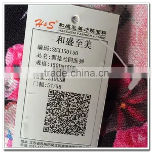 Supply 100% Print Polyester 4 Way Spandex Stretch Fabric For Women Cloth thumbnail-6