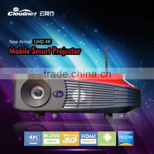2016 Cloudnetgo New Holographic Projector Christmas Outdoor 3D Blu Ray Projector Wifi Projector RK3288 4K Led Projector thumbnail-1