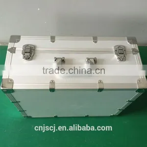 China Permanent Protection With Lock Very Farm Durable Silver Aluminum Carry ABS Tool Case With Lock thumbnail-3