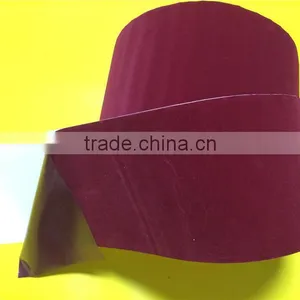 High Grade Backed Glue Self Adhesive Velvet Roll for Box Packing thumbnail-4